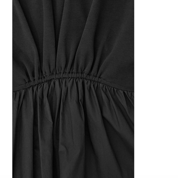 COS Asymmetric Gathered-Waist Midi Dress - Picture 5 of 14